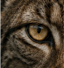 The eye of a lynx — nothing escapes it